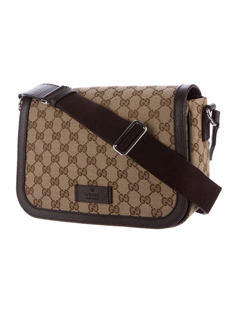 gucci gg canvas crossbody bag.